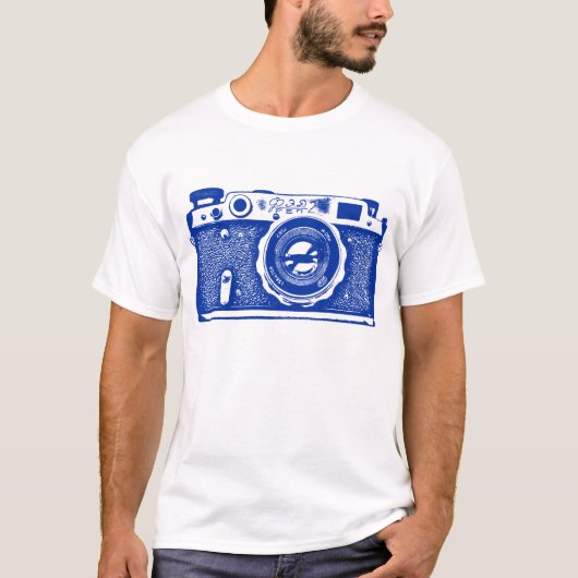 Giant Sovjet-Russische camera - Navy Blue T-shirt (Voorkant)