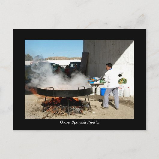 Giant Spain Paella briefkaart (Voorkant)