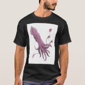 Giant Squid met Cake en ballon T-shirt (Voorkant)