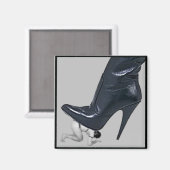 Giant Stiletto Boot Stappen op een slave Magneet (Voorkant / Achterkant)