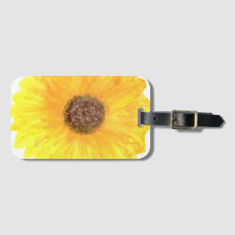 Giant Sunflower  Luggage Tag Bagagelabel