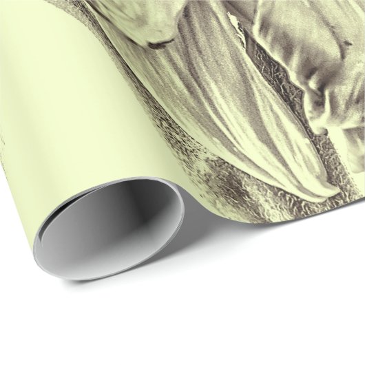 Giant Sunflower  Retro Yellow Decoupage Cadeaupapier (Rol Hoek)