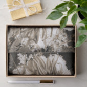 Giant Sunflower Rustic Sepia Tone  Tissuepapier (Geschenk)