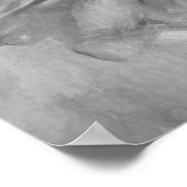 Giant Sunflower  Style Black en White Art Poster (Hoek)