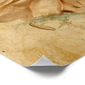 Giant Sunflower Yellow Old  Decoupage Art Poster (Hoek)