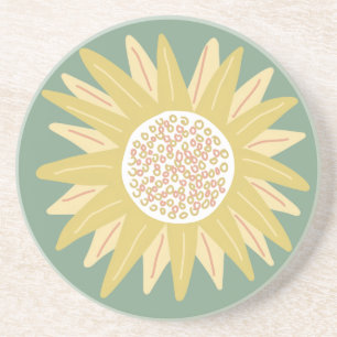 Giant Sunflower Zandsteen Onderzetter