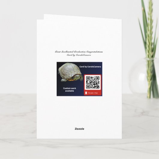 Giant Swallowtail Afstuderen creditcard Kaart (Achterkant)