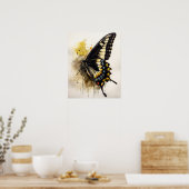 Giant Swallowtail Butterfly Art Print Poster (Keuken)