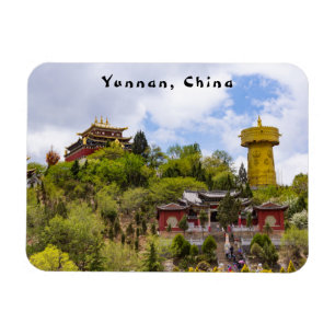 Giant tibetan gebed wiel Shangri-la-Yunnan Magneet