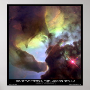 Giant Twisters in de lagune Nebula Poster