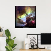 Giant Twisters in de lagune Nebula Poster (Thuiskantoor)