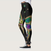 Giant vlinder juweel gekleurd mozaïek leggings (Links)
