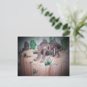 Giant wakes briefkaart (Staand voorkant)