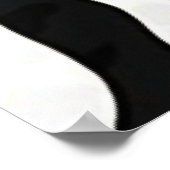 Giant Wavy Zebra Print Graphic Poster (Hoek)
