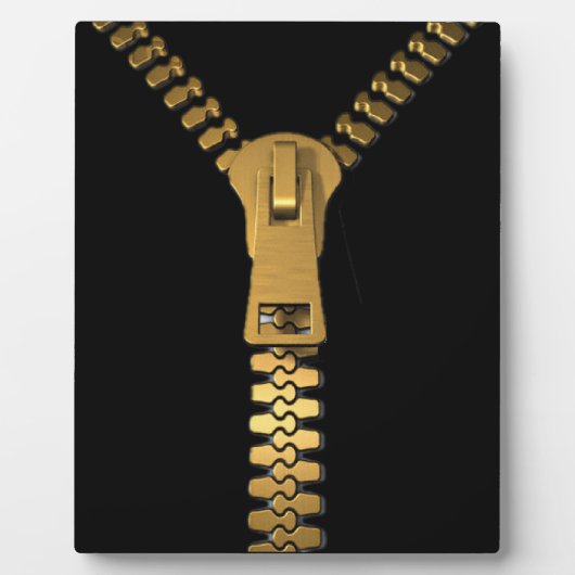 Giant Zipper Plaque (3) maten Fotoplaat (Voorkant)