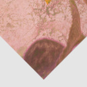 Giant Zonnebloem Roze Gele Textuur Tissuepapier (Detail)