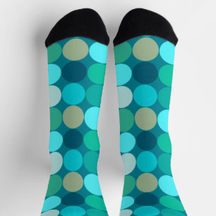 Giante Stippen uit de middeleeuwen, Turquoise, Aqu Sokken