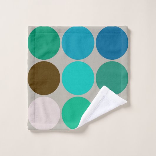 Giante Stippen uit de middeleeuwen, Turquoise en G Bad Handdoek (Wasdoekje)