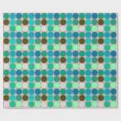 Giante Stippen uit de middeleeuwen, Turquoise en G Cadeaupapier (Vlak)