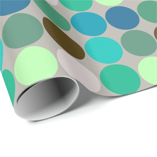 Giante Stippen uit de middeleeuwen, Turquoise en G Cadeaupapier (Rol Hoek)