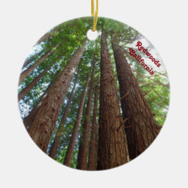 Giantic Redwood Trees National Forest California Keramisch Ornament