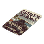 Giant's Causeway Ierland Illustratie Reiskunst Magneet (Linkerzijde)