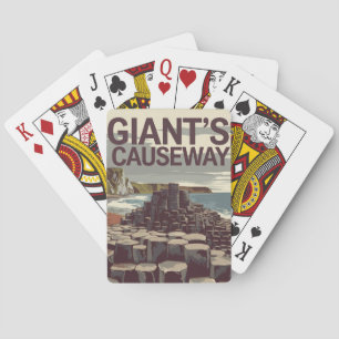 Giant's Causeway Ierland Illustratie Reiskunst Pokerkaarten
