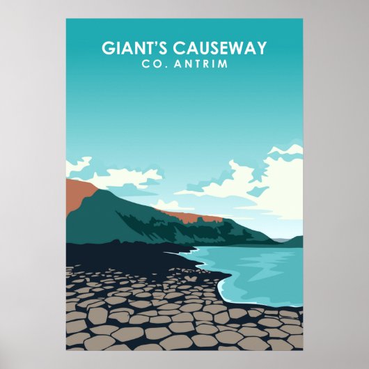 Giant's Causeway Ireland Poster (Voorkant)