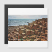 Giants Causeway, Irlande, Carte magnétique (Devant / Derrière)