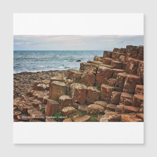 Giants Causeway, Irlande, Carte magnétique (Devant)