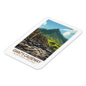 Giant's Causeway Noord-Ierland Illustratie Magneet (Linkerzijde)