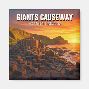 Giants Causeway Noord-Ierland Travel Sunset Magneet