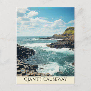Giant's Causeway Noord-Ierse kunst Briefkaart