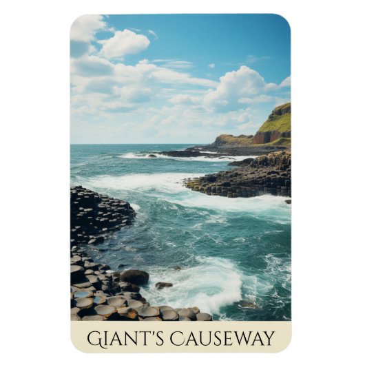 Giant's Causeway | Noord-Ierse kunst Magneet (Verticaal)