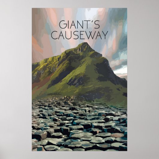 Giants Causeway Travel Poster (Devant)