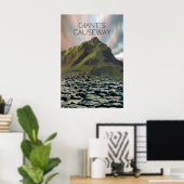 Giants Causeway Travel Poster (Bureau à domicile)