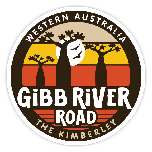 Gibb River Road, Sticker Western Australië