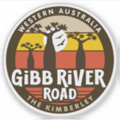 Gibb River Road, Sticker Western Australië (Voorkant)