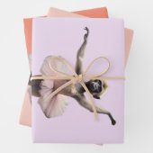 Gibbon Monkey Ballet danser in een tutu, Inpakpapier Vel (In situ)