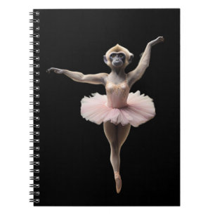 Gibbon Monkey Ballet danser in een tutu, Notitieboek