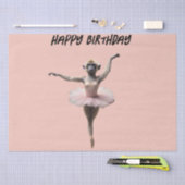 Gibbon Monkey Ballet danser in een tutu, Tissuepapier (Craft)