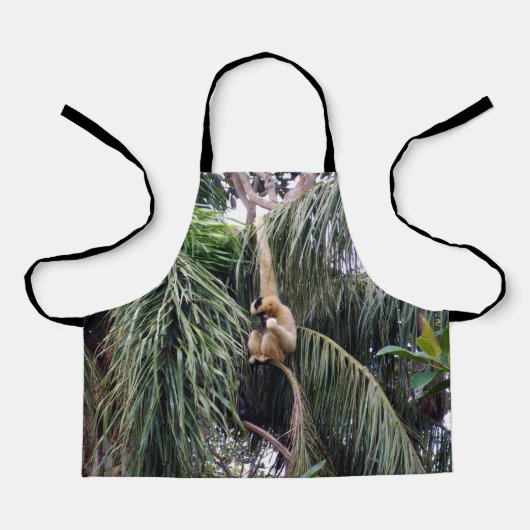 Gibbon Monkey gewoon rondhangen, Kinder Schort (Voorkant)