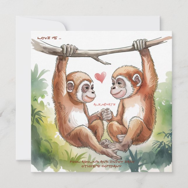 Gibbon Valentines (Voorkant)