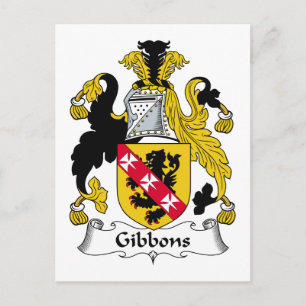 Gibbons Family Crest Briefkaart