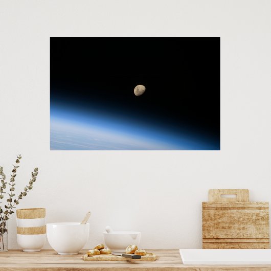 Gibbous Moon van de Obit Print (Keuken)