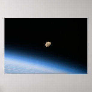 Gibbous Moon van de Obit Print