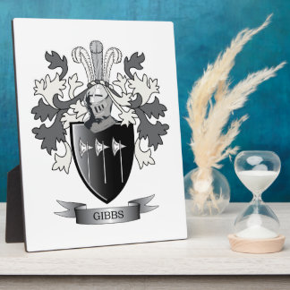 Gibbs Family Crest Coat of Arms Fotoplaat