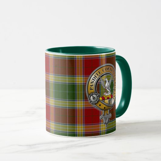 Gibbs Gibsone Tartan & Badge Mok (Voorkant rechts)