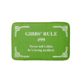 Gibbs' regel 99 badmat (Voorkant)