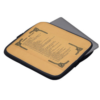 Gibbs' regels laptop sleeve